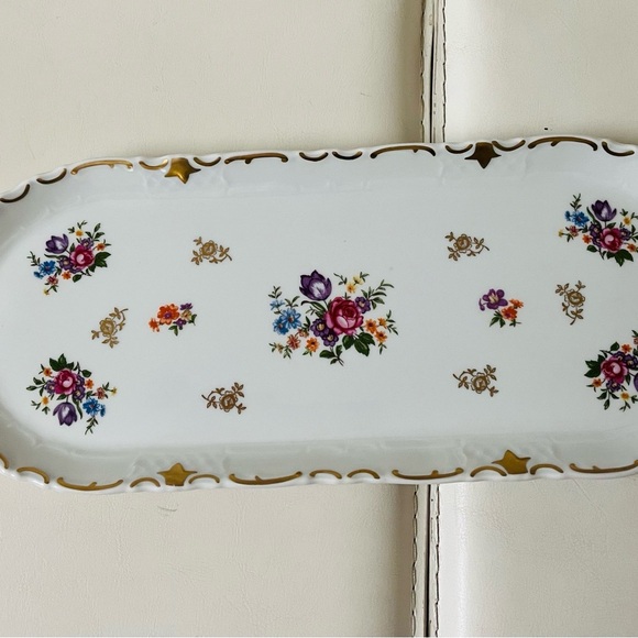 Vintage Porcelain Tray From German Democratic Republic 6/15 Inch - Picture 1 of 11